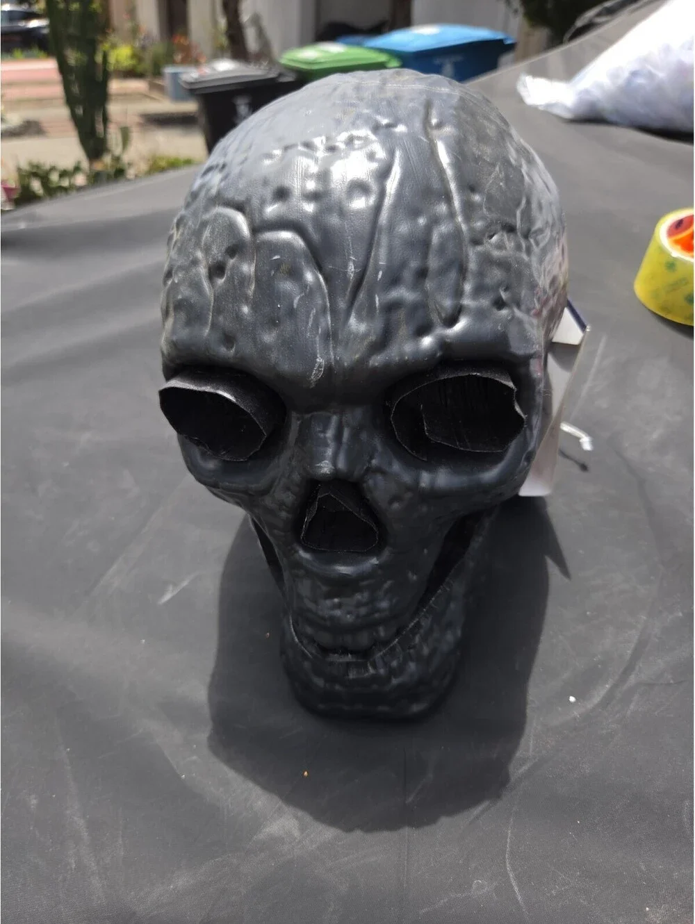 Fiber optic Light Skeleton head Battery operated